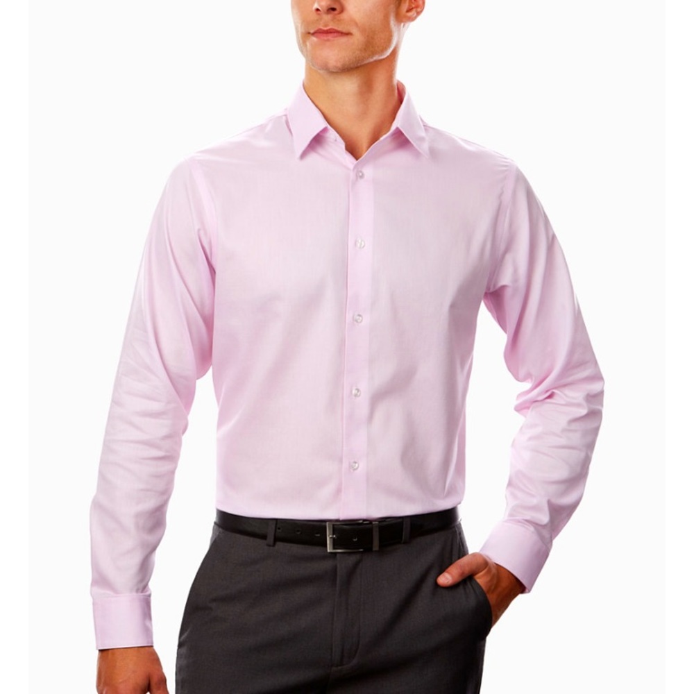 Calvin Klein STEEL Classic/Regular Non-Iron Stretch Dress Shirt/SIZE 17 (XL)